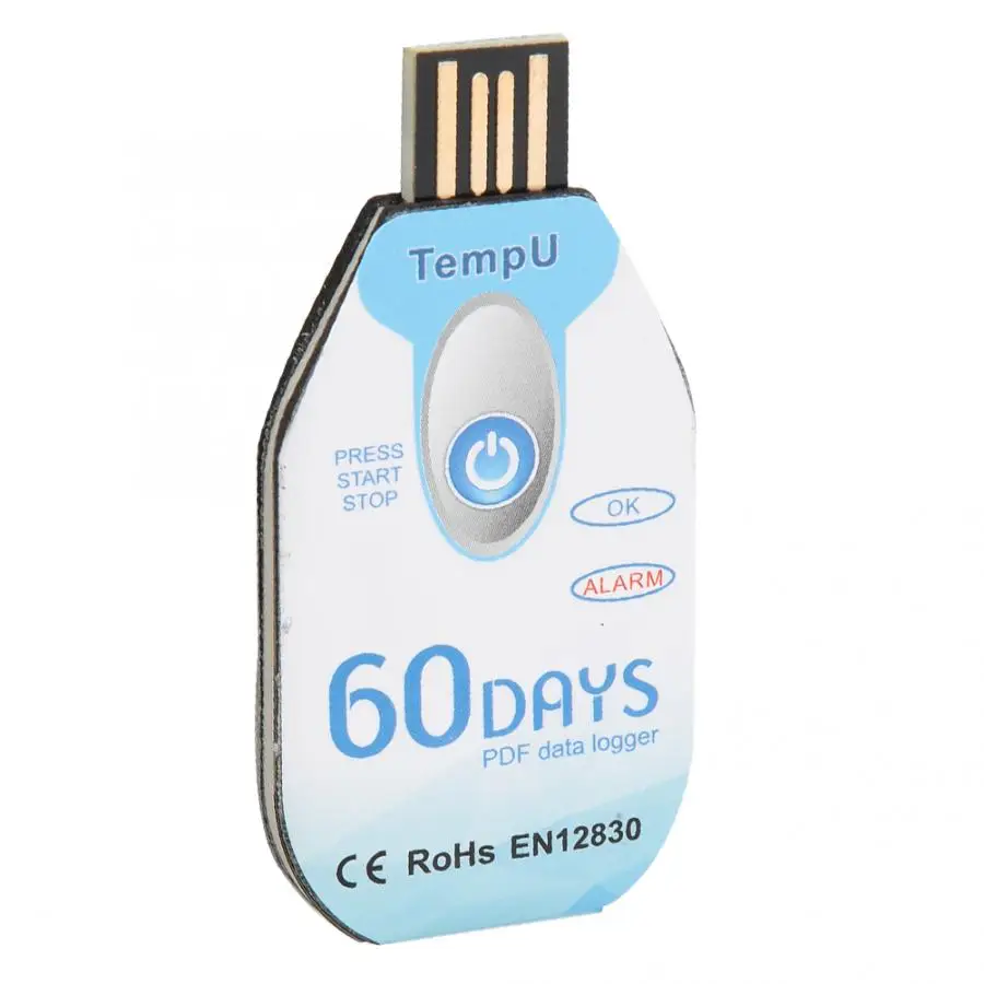 Простой портативный регистратор данных о температуре одноразовый USB Регистратор