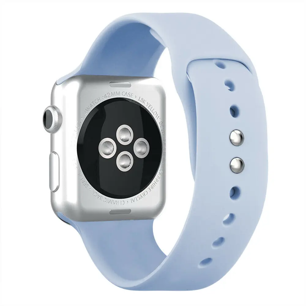Сменный силиконовый спортивный ремешок 38 мм 44 мм для Apple Watch Series 1 2 3 4
