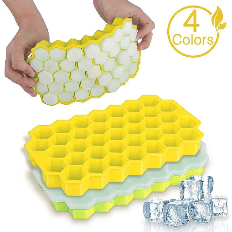 

Household Tools Honeycomb Ice Molds Food Grade Flexible Silicone Ice Molds for Whiskey Vodka Convenient Ice Making Mold New