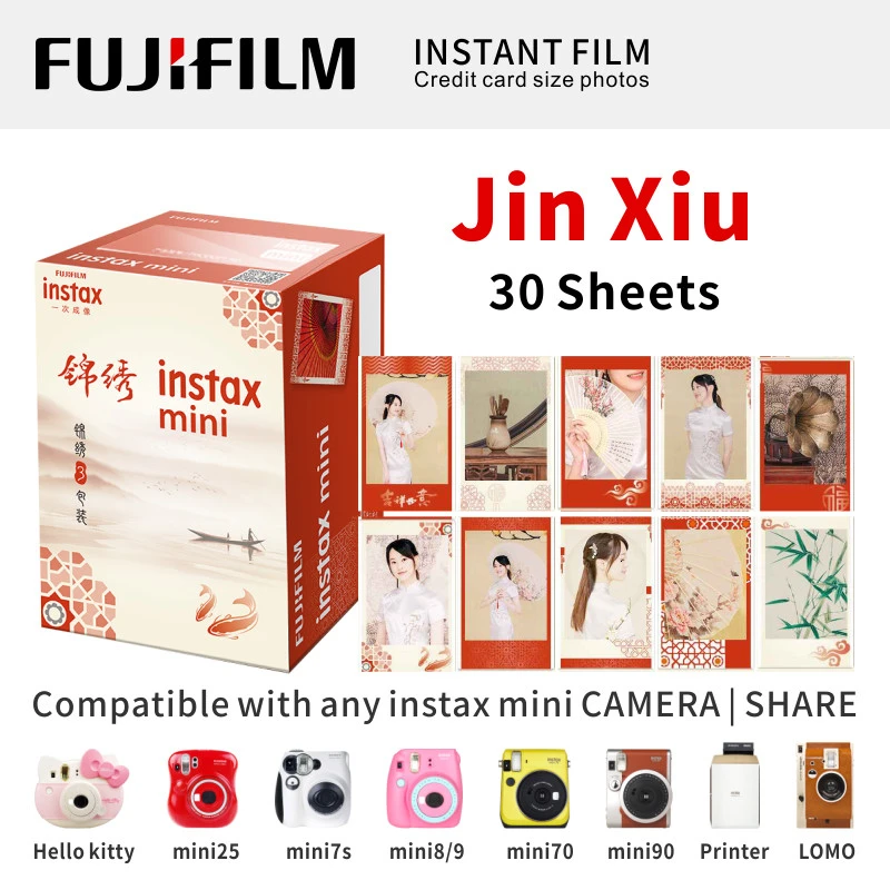 Jin Xiu 30 Sheets Fujifilm Fuji Instax Mini 9 8 полоса пленка 10 листов для 70 50s 7s 90 25 поделиться мгновенной камеры Радуга Макарон комикс - Цвет: Jin Xiu 30 Sheets