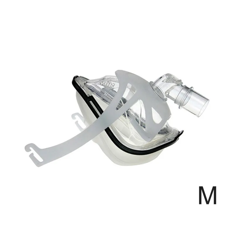 M F1A Full Face Mask With Free Headgear For CPAP Auto CPAP BiPAP Respirator Size S M L Snoring Therapy Interface - Цвет: M
