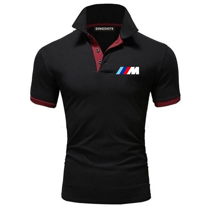 

2021Summer short Sleeve Polo Shirt men fashion casual BMW printing business men's shirts men's clothing