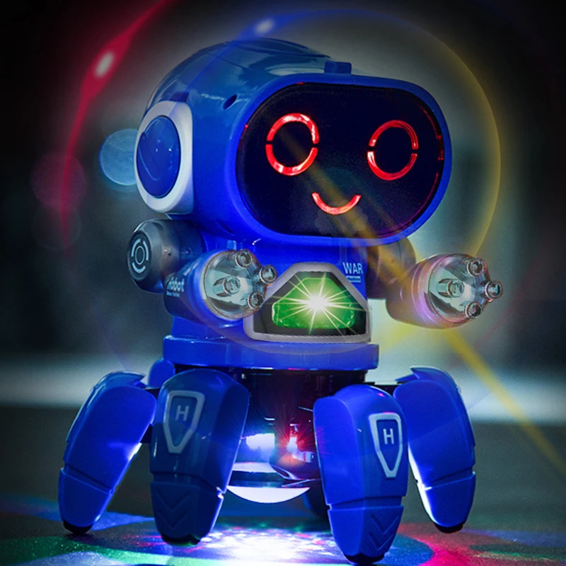 Танцевальная музыка Векторный робот электронные питомцы осьминог паук