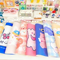 large japanese cute mouse pad bear rabbit waterproof desktop non slip desk mat kawaii gaming students writing pad