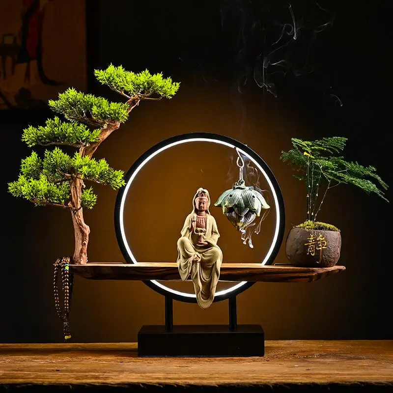 Буддийская курильница с обратным потоком подставка для благовоний водопад