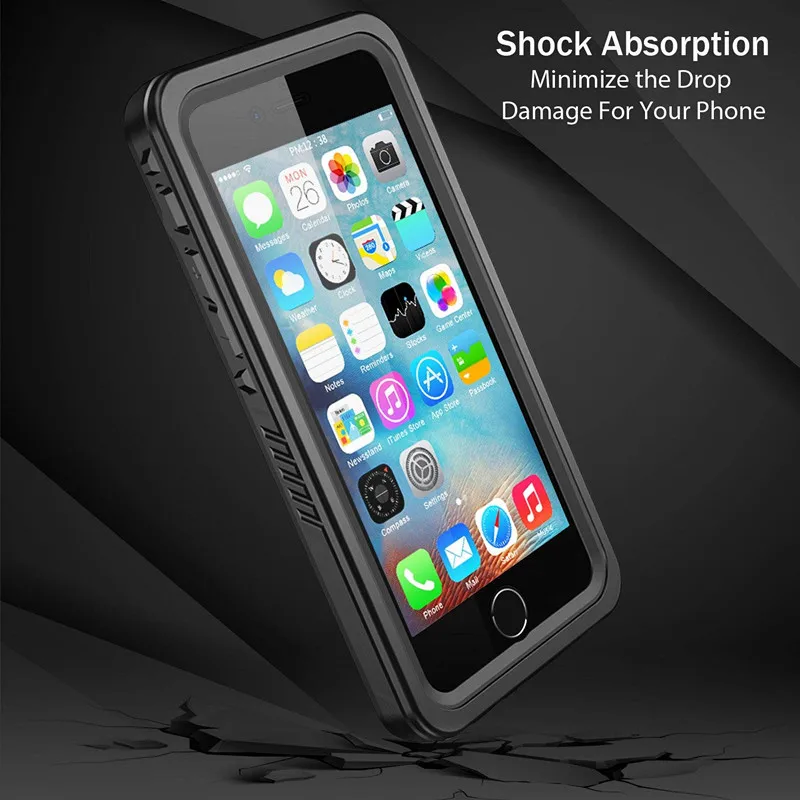 Настоящий водонепроницаемый чехол для iPhone 11 Pro Max X XS 5 5S SE 2020 6 6S 7 8 Plus ударопрочный