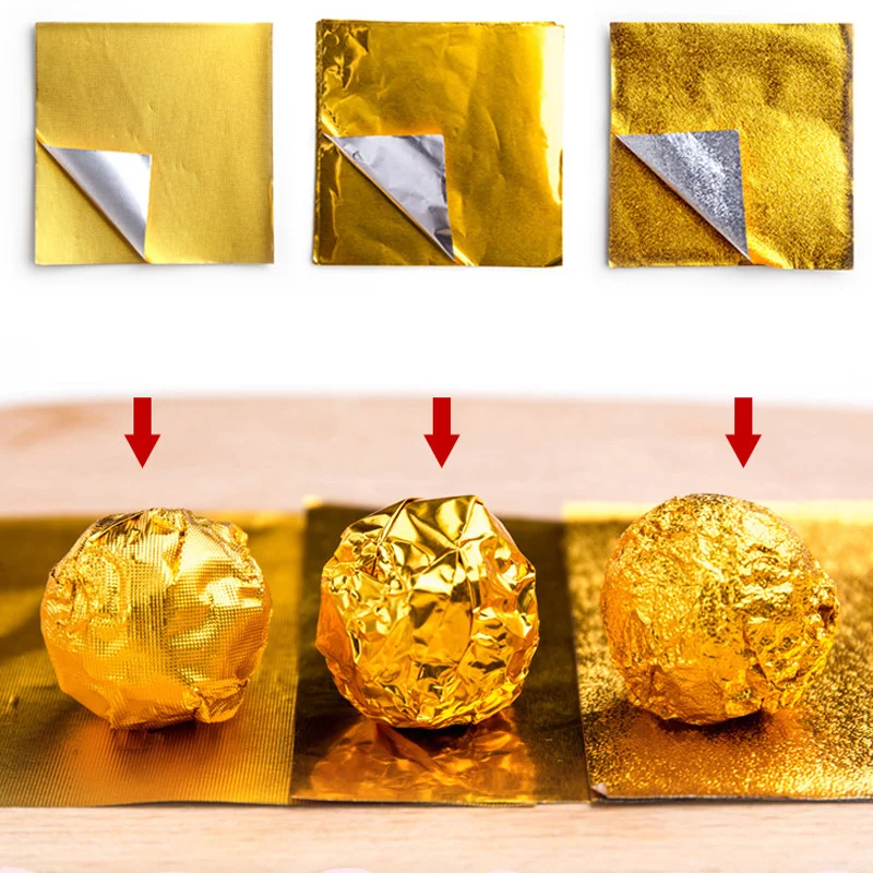 100Pcs DIY Food Aluminum Foils Paper Square Candy Package Chocolate Cookie Wrappers Party Embossing Gift Packaging | Дом и сад