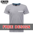 2021 футболка с круглым вырезом и коротким рукавом с вышивкой логотипа на заказ Мужская и женская хлопковая футболка