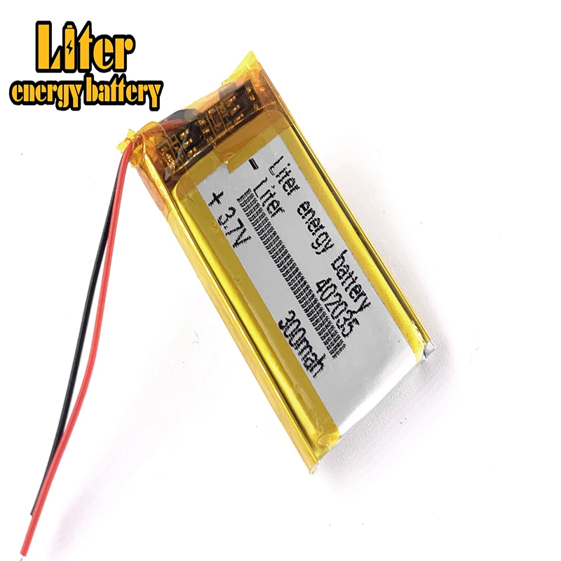 Литий-ионный/литий-ионный аккумулятор 100 шт. 3 7 в 300 мА · ч 402035 для GPS mp3 mp4 mp5 dvd bluetooth