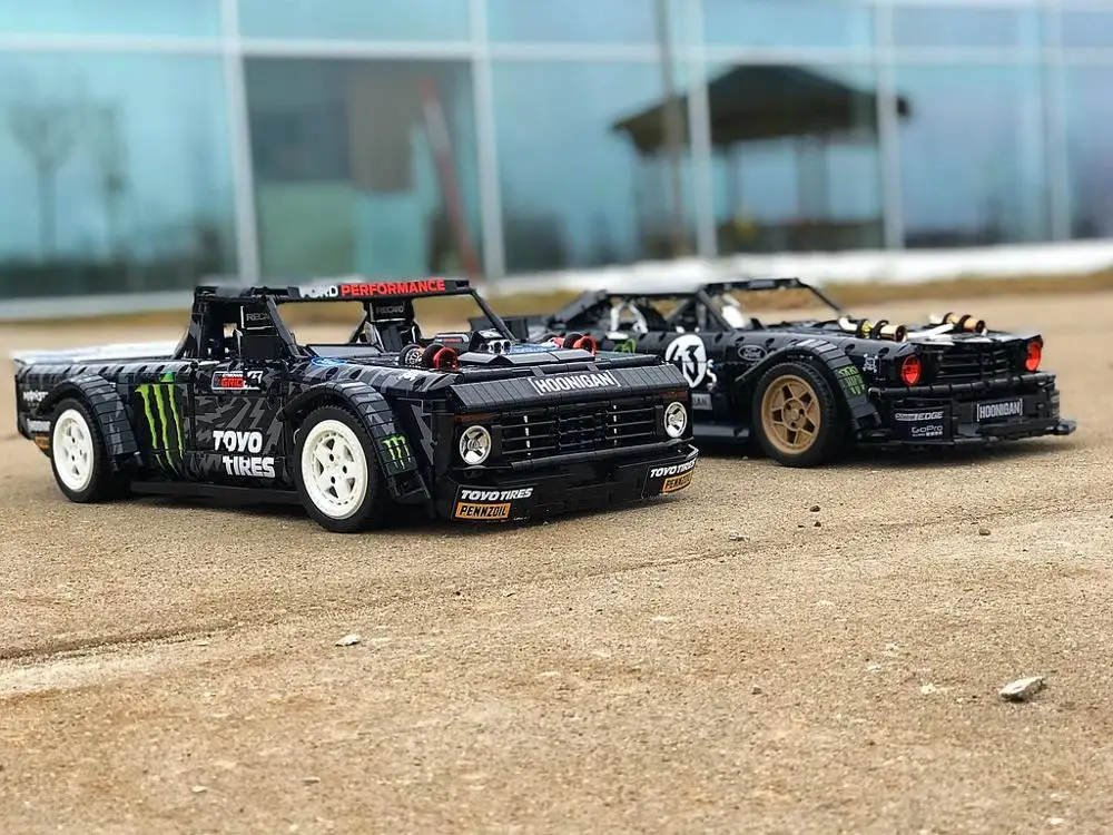 Новый Технология строительный блок MOC 34316 F 150 Hoonitruck дрейф гоночный автомобиль
