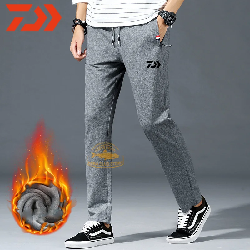 

Winter Fishing Pants DAIWA Fishing Trousers Men's Plus Fleece Warm Fishing Pants Outdoor Sports Hiking Pants Daiwa Fishing Pants