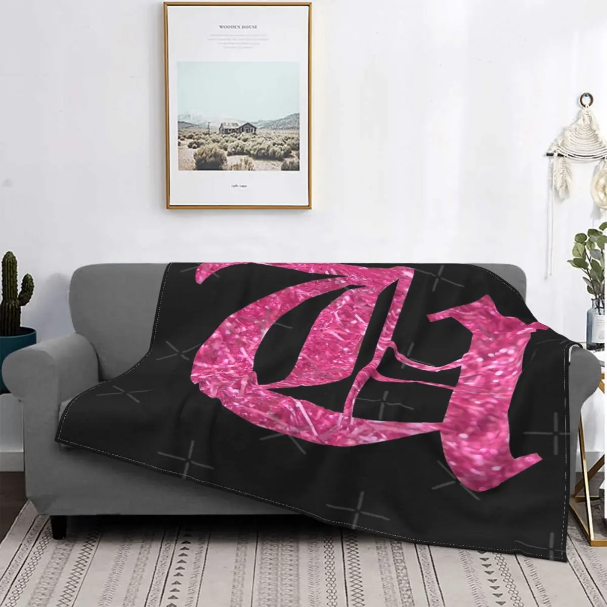 

The Letter-Manta de muselina a cuadros para cama, toalla de playa de lujo
