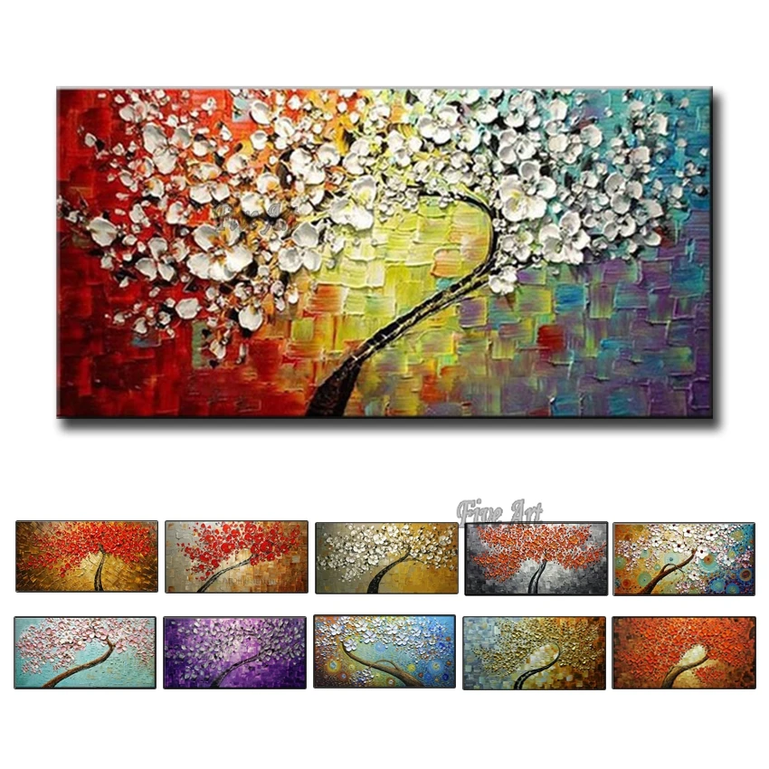 

3D Knife 100% Handpainted Oil Painting On Canvas New Handmade knife Flower Oil Painting Wall Art Picture Home Decoration Unframe