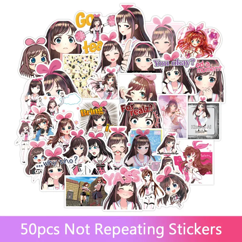 

50 шт., водонепроницаемые наклейки на холодильник, автомобиль