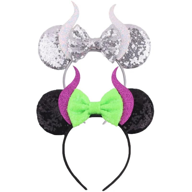 Ободок для волос с изображением дьявольского рога девочек и мальчиков повязка на