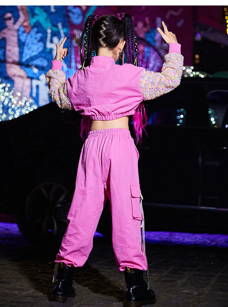 Новинка корейский топ брюки джазовый костюм детские костюмы в стиле хип-хоп для