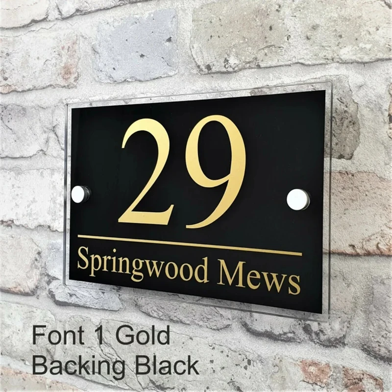 Modern house sign address plaque number personalization | Обустройство дома