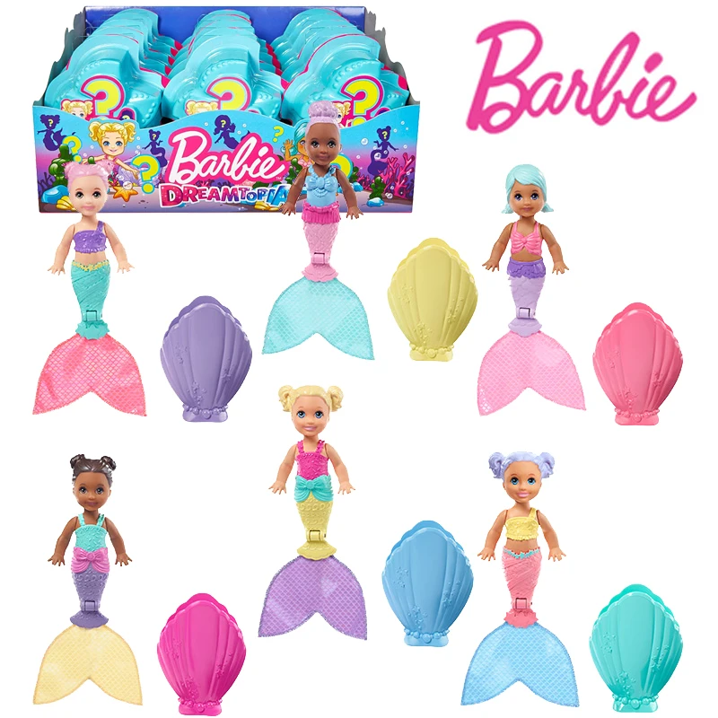 

Barbie GHR66 Dreamtopia Surprise Mermaid Chelsea Pop Blind Box Toys Surprise Mermaid Shell Blind Box Mirror House Girl Poison