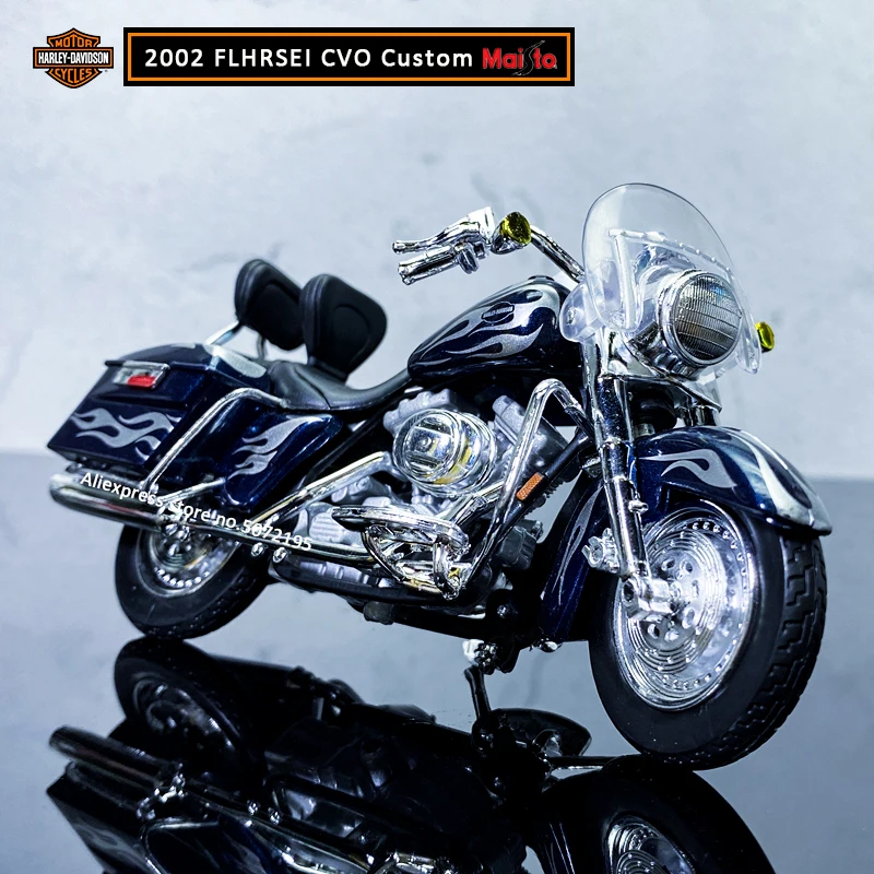 Maisto 1:18 HARLEY-DAVIDSON 2002 FLHRSEI CVO литая модель мотоцикла из сплава под заказ |