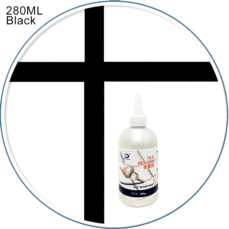 280ml Black 280 мл клей для ремонта плитки Refill Agent эпоксидный водонепроницаемый герметик для затирки шва пола зазор ремонт Mouldproof восстановление плитки линии затирки - Тип аромата: 280ml Black