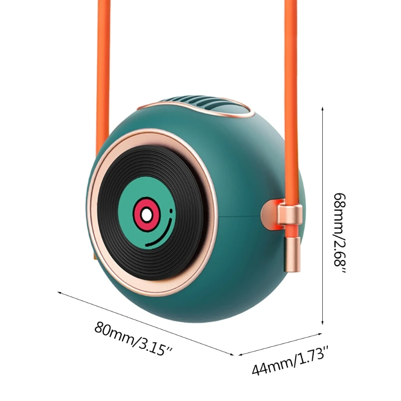 

Hanging Neck Fan USB Mini Bladeless Neck Fan Portable Handsfree 2 Grade Wind Fans for Travel,Sports,Office