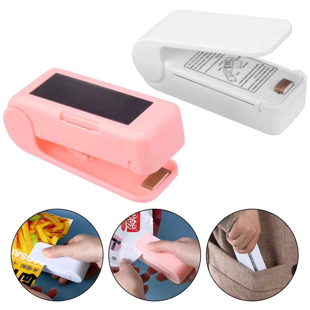 

Portable Household Mini Sealing Machine Plastic Package Storage Bag Travel Hand Pressure Heat Sealer Snack Plastic Bag Sealer