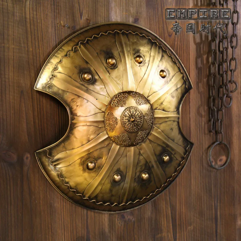 

Metal Archaizing Medieval Shield, Home Furnishing Artworks