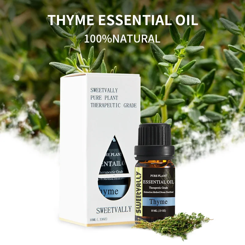 Эфирное масло тимьяна от бренда Sweetvally эффективное для кожи эфирное головной боли