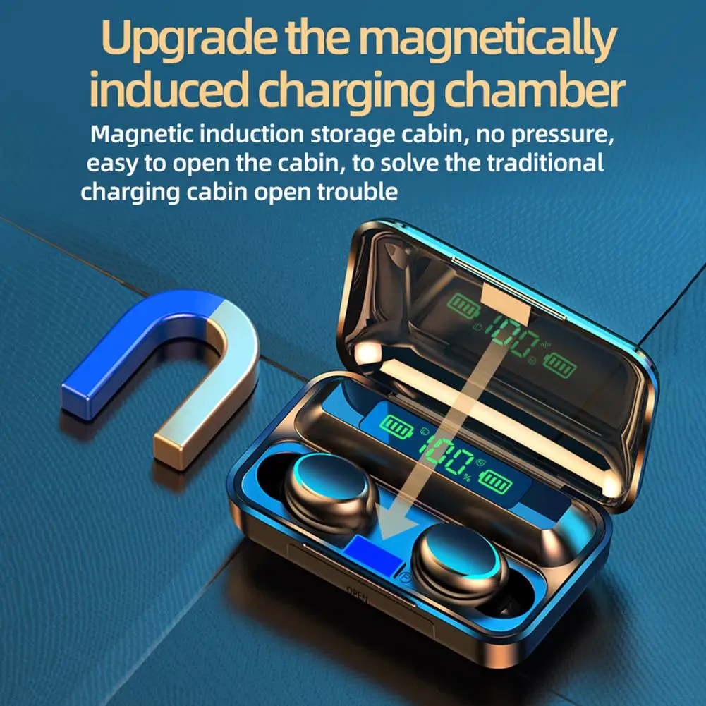 Беспроводная bluetooth-гарнитура водонепроницаемая шумоподавление подходит для