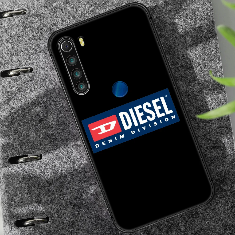 

Italian fashion brand Diesel Phone Case Cover Hull For XIAOMI Redmi 7 7a 8 8a 9 10X NOTE 6 7 7s 8 8t 9 9s Pro Max black Funda