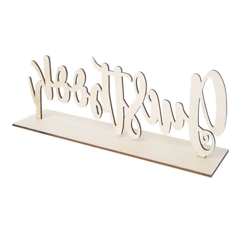 

Cute Wooden Guestbook Sign Wedding Decor Freestanding Sign Decoration DIY Gift