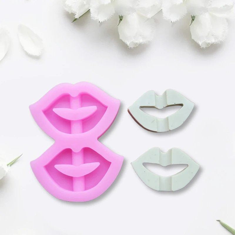 

Shiny Handmade Epoxy Resin Mold Lips Straws Topper Casting Silicone Mould DIY Crafts Jewelry Making Tool