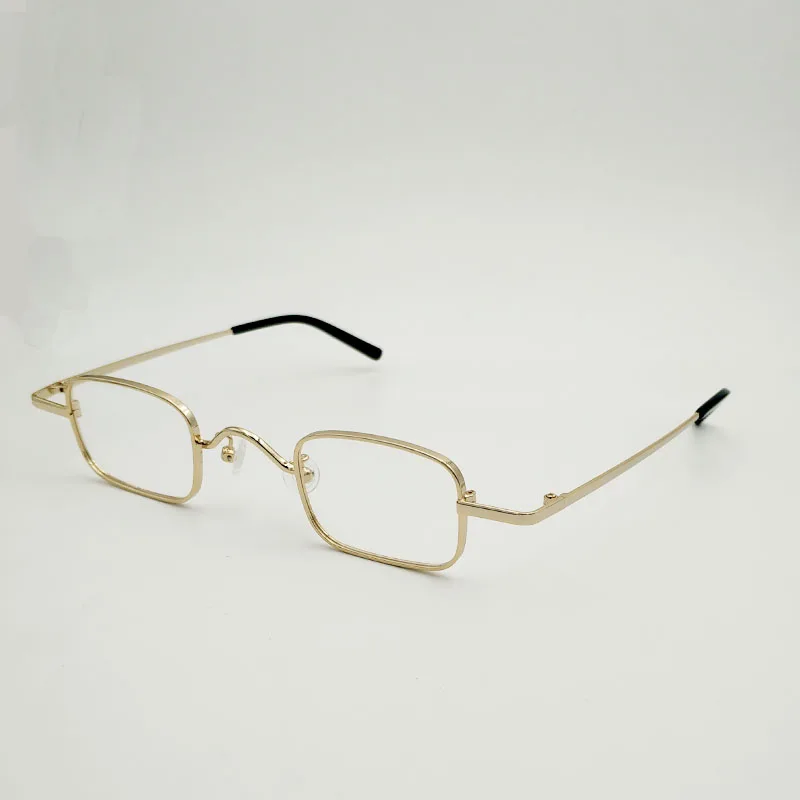 Квадратные очки для взрослых, очень маленькие размеры линз, золото, черный, серый, Ретро маленькая коробка очки с диоптриями при близорукост... от AliExpress WW