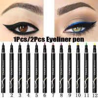 12 color waterproof colorful eyeliner pencil big eye makeup long lasting eye liner pen make up smooth fast dry eye cosmetic tool