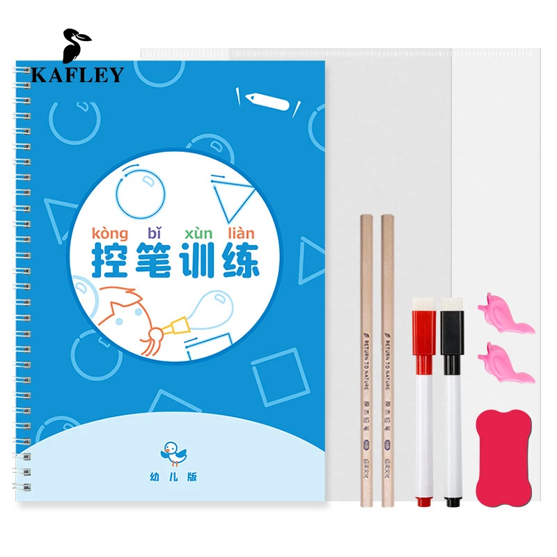 

ntessori Children Toys Drawing Color Shape Game Book Drawing Set Learning Educational Toys For Children Calligraphy practice
