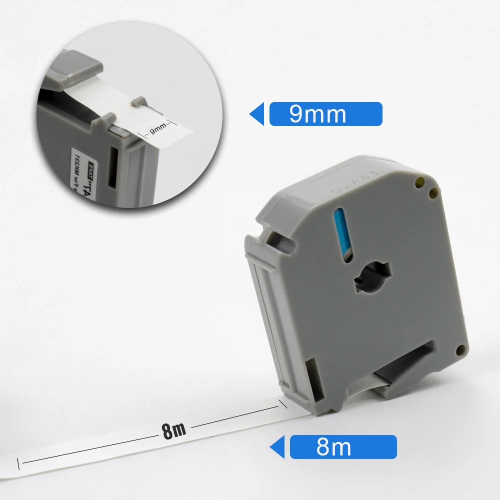 Absoonic 10 шт. картридж для ленты M221 M K221 MK221 221 черный на белом Совместимость Labeler Brother P