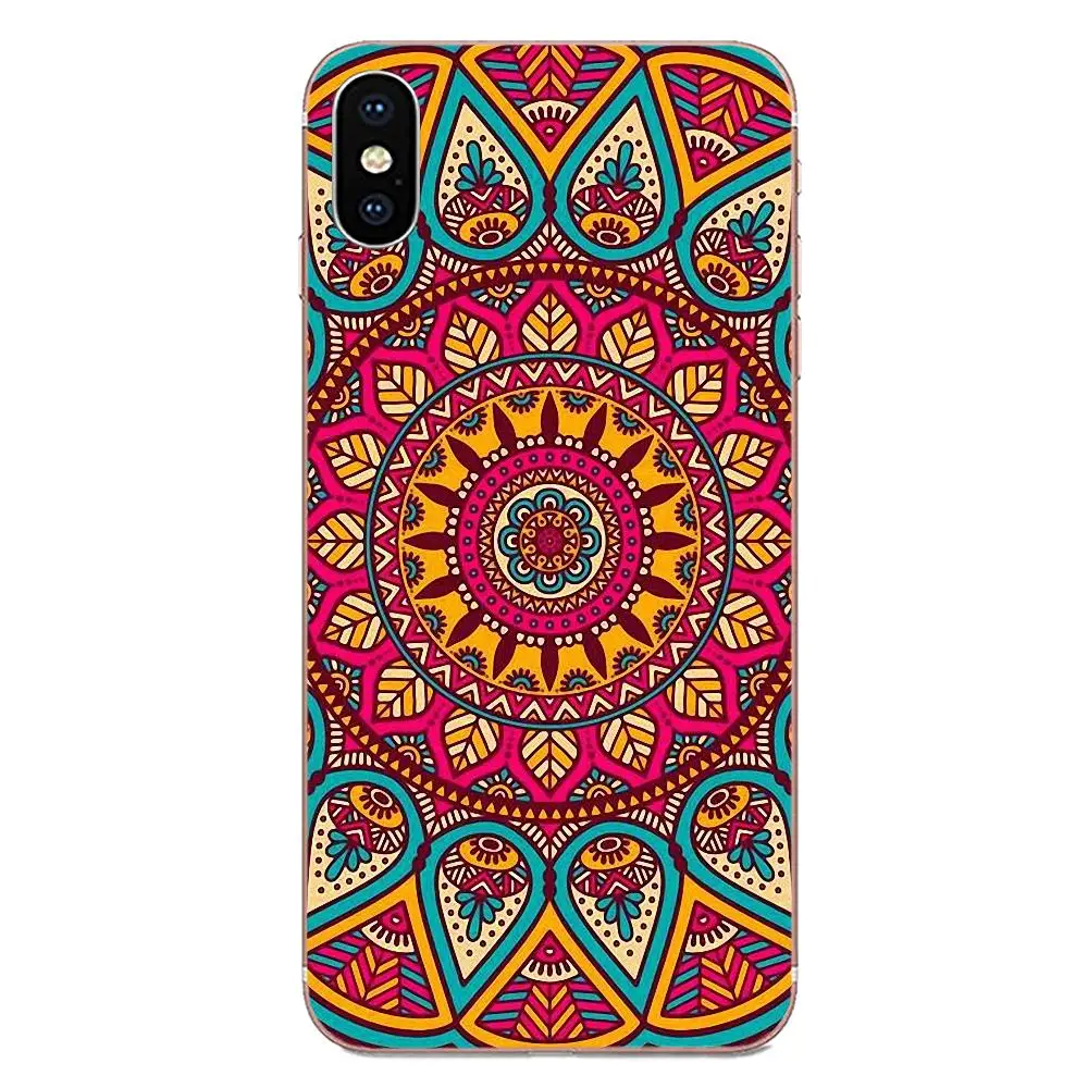 Термополиуретановый чехол с кружевом изображением цветка мандалы Цветочный