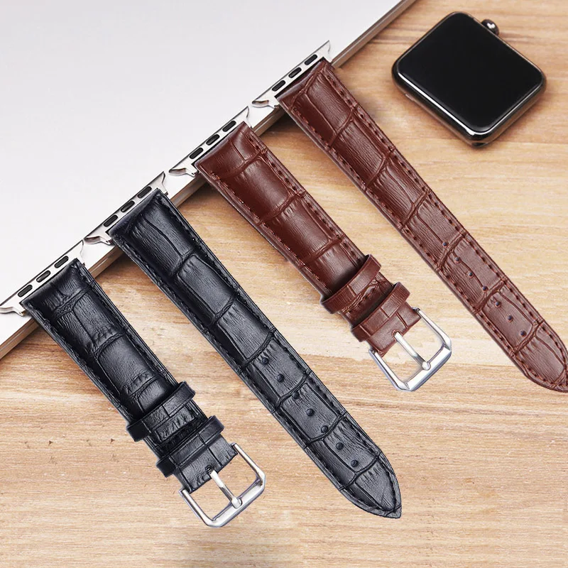Кожаная Петля высокого качества для Apple Watch Band Series 4 3/2/1 спортивный браслет 42 мм 38