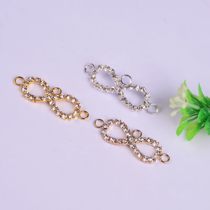 ZHU RU 10 шт./лот 37*12 мм символ бесконечности арабские цифры 8 форм Хрустальные