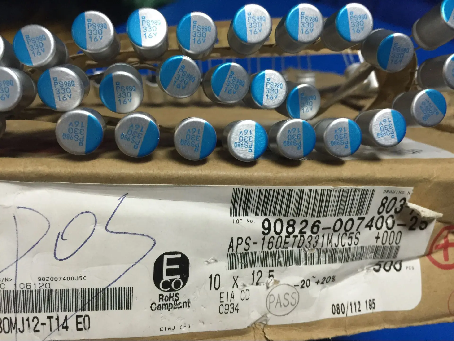50 шт. NIPPON PS 16V330UF 10x12.5мм материнская плата твердый полимерный конденсатор ps 330 мкФ