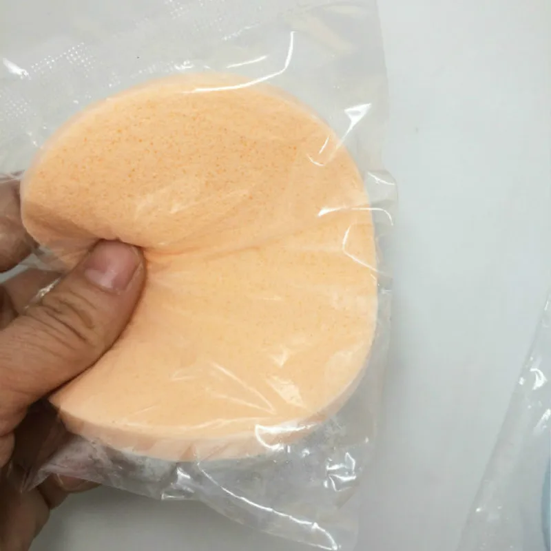 1 шт. высококачественный продукт для мытья лица натуральная губка для мытья лица очищающая эллиптическая губка принадлежности для макияжа очистка случайный цвет