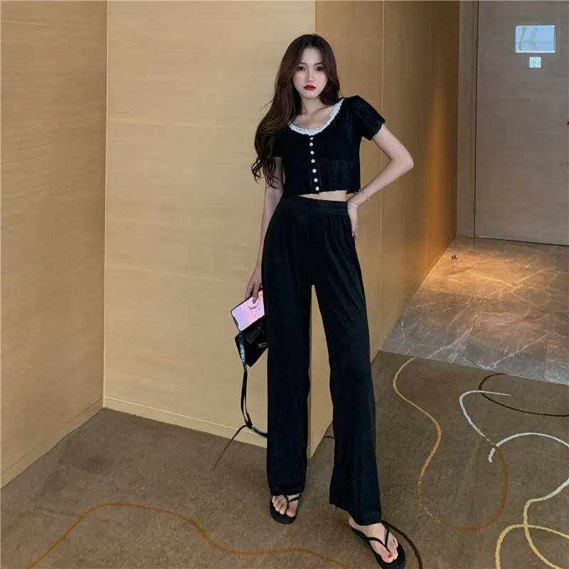 Весна лето осень 2020 новый женский Модный повседневный комплект из 2 предметов