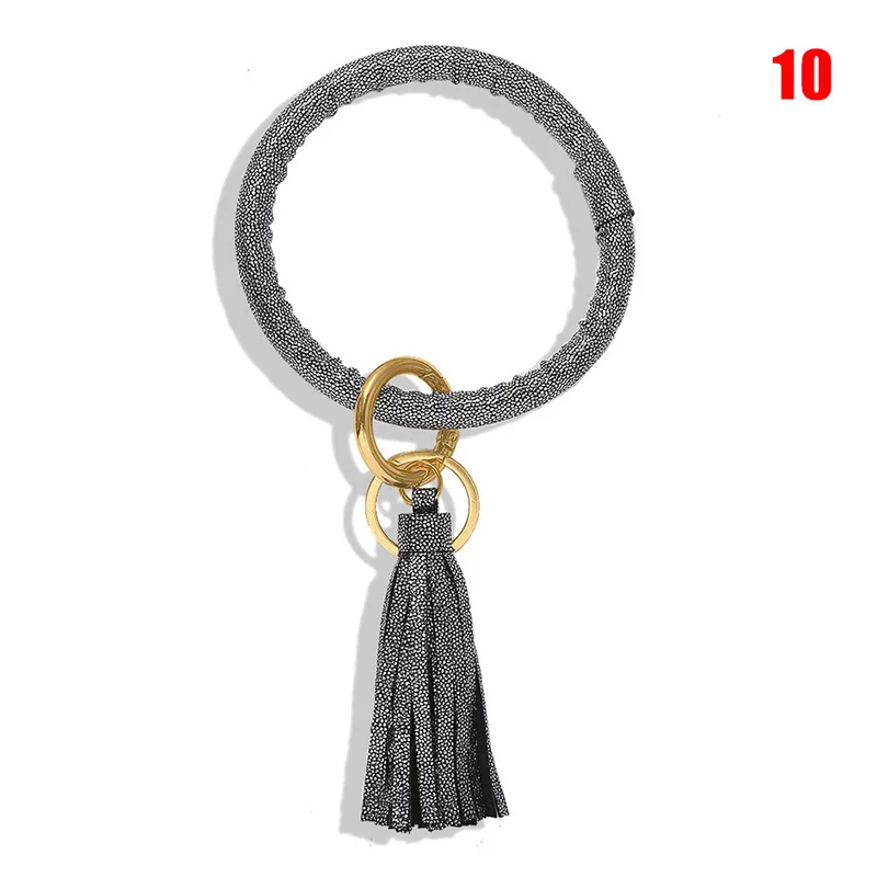 Браслет Брелок с бахромой классический сплав двойное кольцо брелок рюкзак