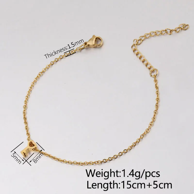1 шт. золотые брелки из нержавеющей стали цепочка для ключей браслеты женщин