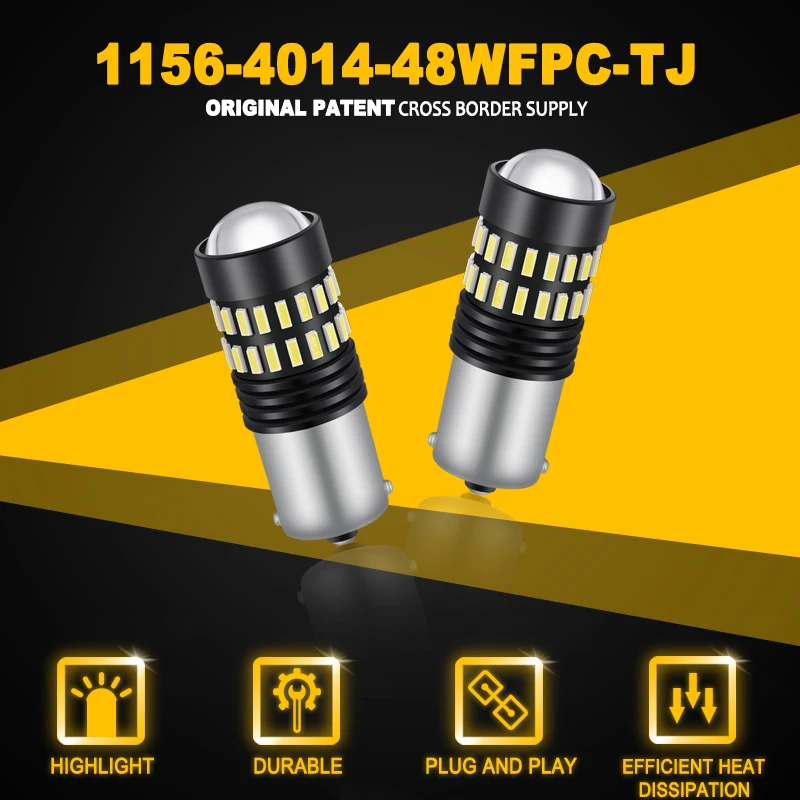 Автомобильные стоп-сигналы JIACHI светодиодсветодиодный лампы 100 P21W BA15S 1156 1157 1206 48 SMD