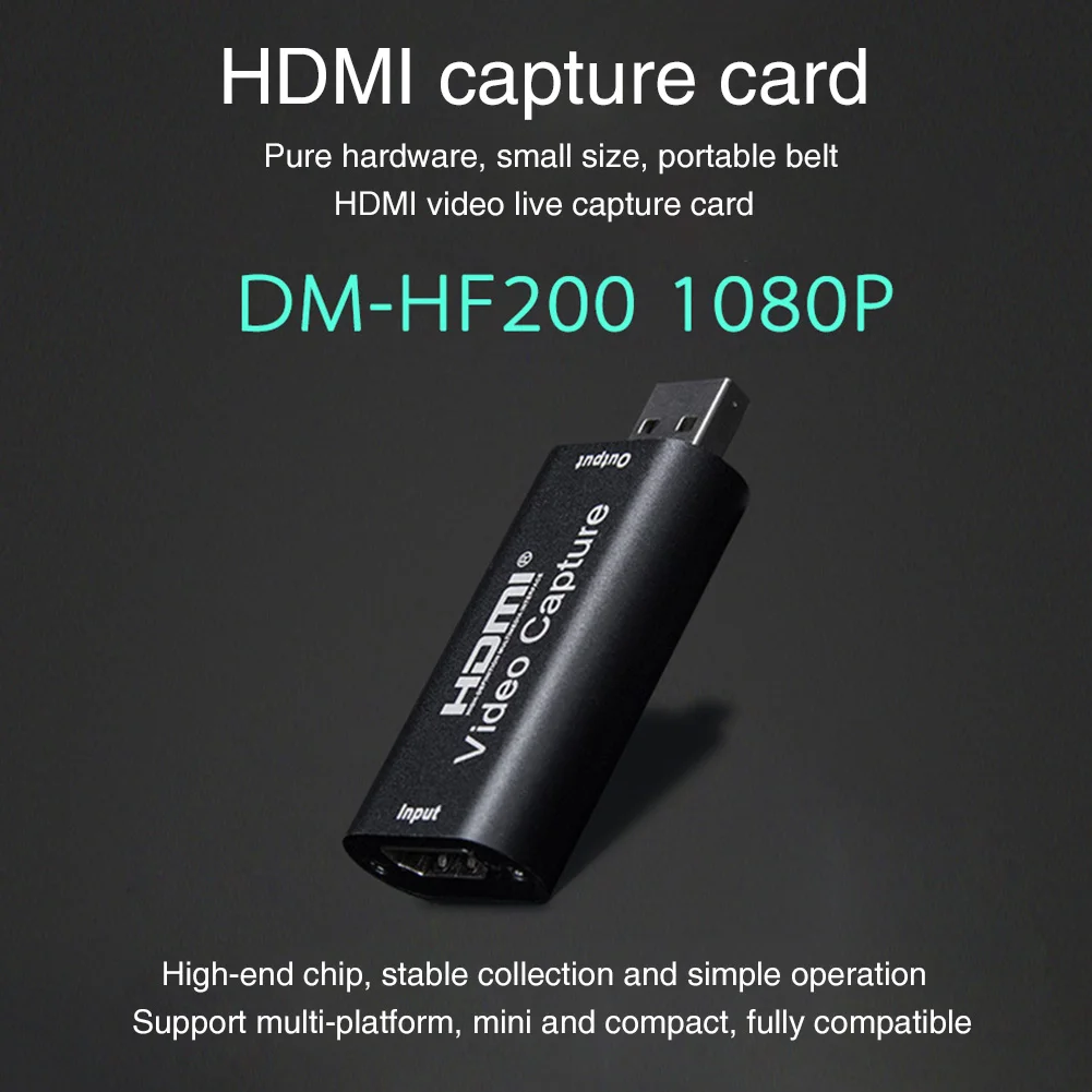 Адаптер для воспроизведения прямых трансляций в домашних условиях USB-игр Office HD