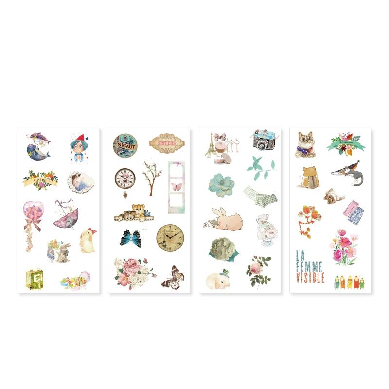 Mr. paper 24 дизайна 4 шт./лот на основе Sketchbook Deco Наклейки из бумаги васи Скрапбукинг пули журнал популярный деко постельное белье наклейки - Цвет: 21