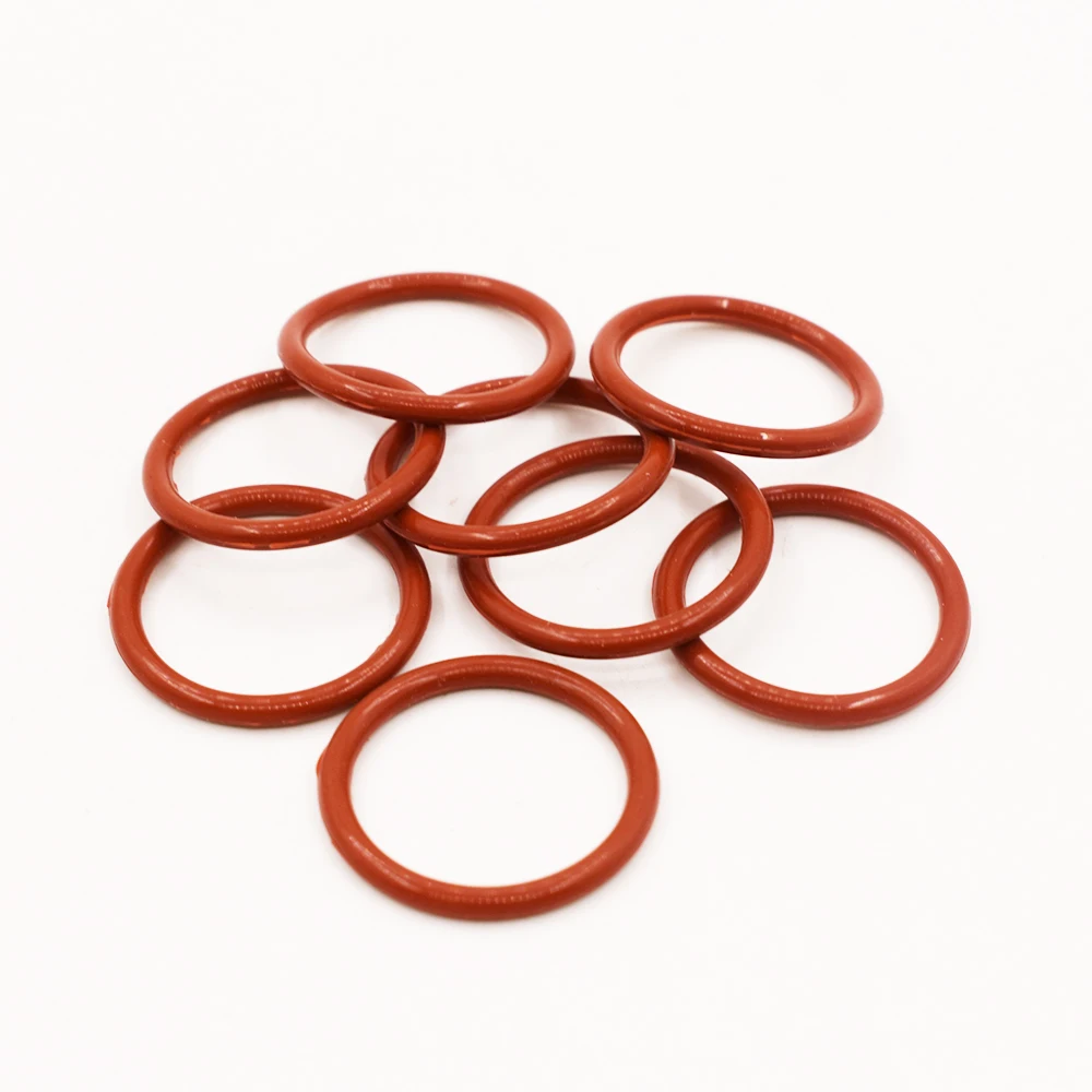 Красные силиконовые резиновые уплотнительные кольца толщиной 1 мм Шайба 4 40