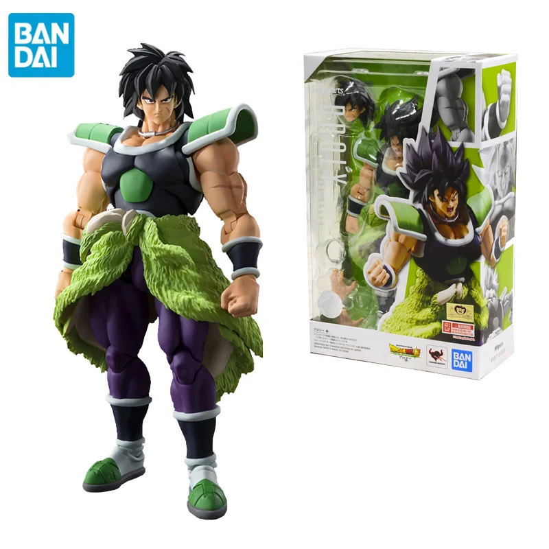 

Original Bandai Dragon Ball Z Anime Figure SHF Super Black Hair Broli Awaken Anime Figures Anime Action Figure Toys for Children