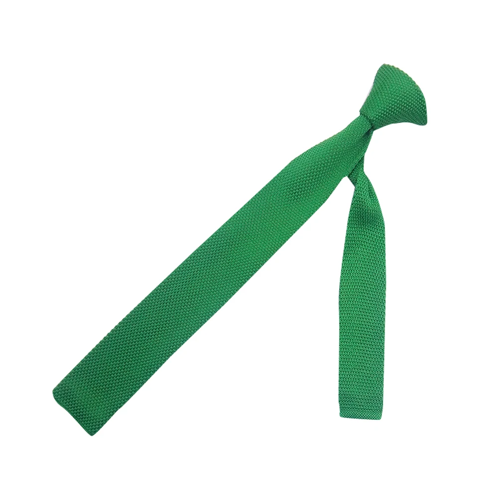 Mens Knit Ties For Women Solid Skinny Slim Narrow Horizontal Jacquard Woven Square End Textured Necktie Microfiber Hand Made | Аксессуары